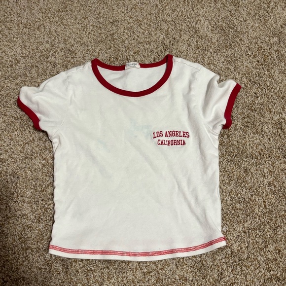 Brandy Melville Cropped One Size Baby T! - Picture 1 of 1